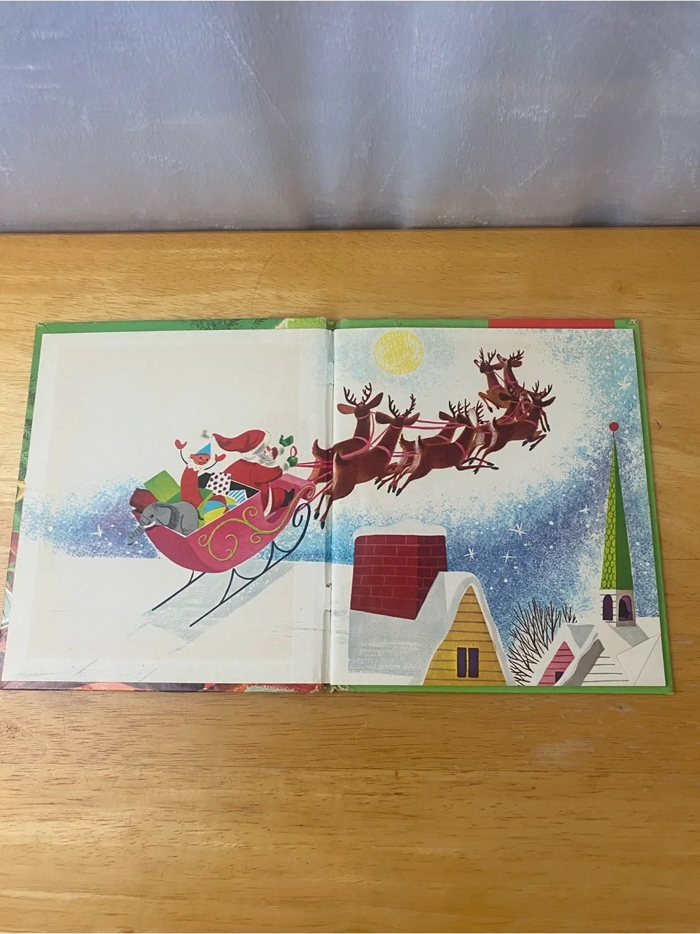 Vintage 1955 The Night Before Christmas Holiday Book